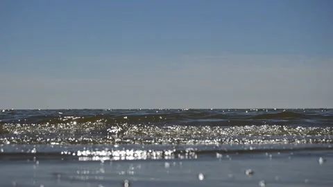 Small waves at sea, relaxation Stock Footage 144129726