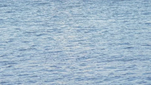 Small waves on the surface of blue water Stock Footage 134245969