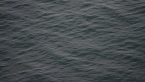 Small waves on the surface of a deep green water Stock-Footage 72602833