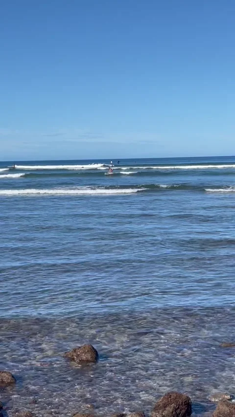 Small Waves view 2 Stock Footage 236261080