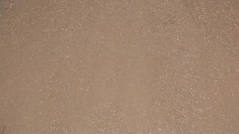 Small waves on white sand Stock Footage 262694851