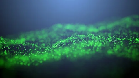 Small waving particles abstract animation technological background new quality Stock-Footage 119949224