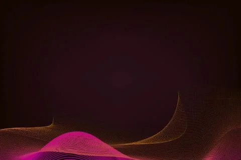 Small wavy dotted patterned, stylish and colorful illustrative wallpaper Stock Illustration