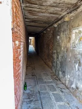 A small way at an old house Stock Photos