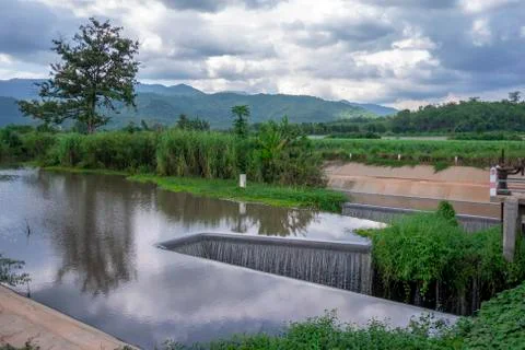 Small weir Stock Photos