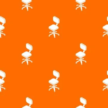 Small wheel chair pattern vector orange Stock Illustration