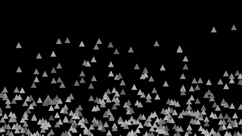 Small white and grey triangles forming abstract background Stock Footage 104043958
