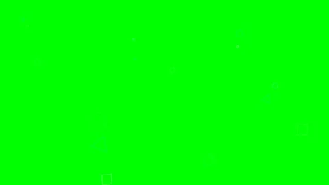 Small white bubbles rising slowly against a vibrant chroma key green screen Video stock 340266032