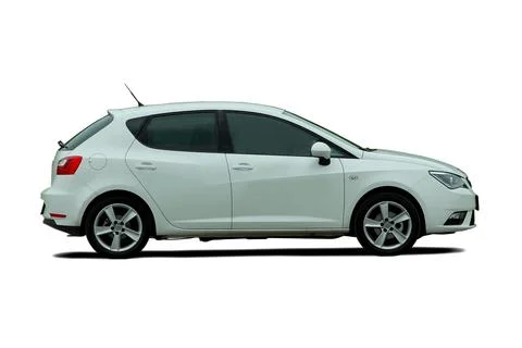 Small white car Foto stock