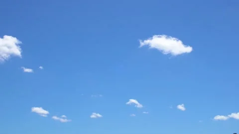 Small white clouds and blue sky Stock Footage 159432899