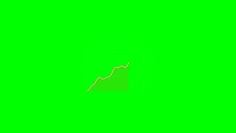 A small white curved arrow pointing upward on a bright green background Stock Footage 340902941
