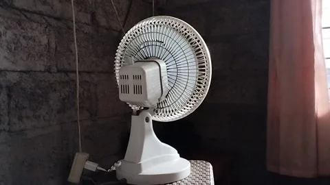 Small white fan Stock Footage 218059821