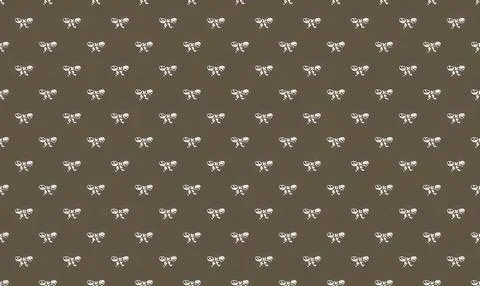 Small white flowers pattern on dark background Stock Illustration