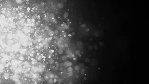 Small White Glitter Particles Horizontal Movement, 4K Video Stock Footage 120157735