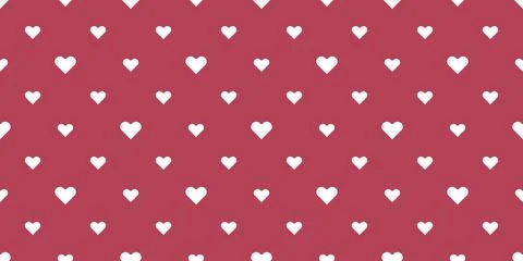 Small white hearts on raspberry red background 스톡 일러스트