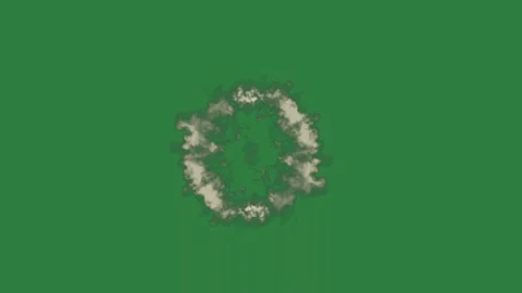 Small white object in it and smoke coming out of background circle on an image 動画素材 336954310