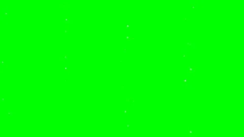 Small white particles floating against a vibrant chroma key green background Video stock 340268297