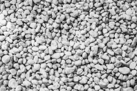 Small White Pebble Rocks Background Stock Photos