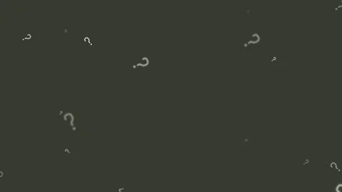 Small white question marks floating subtly in a dark atmospheric background.. Stock Footage 340908357