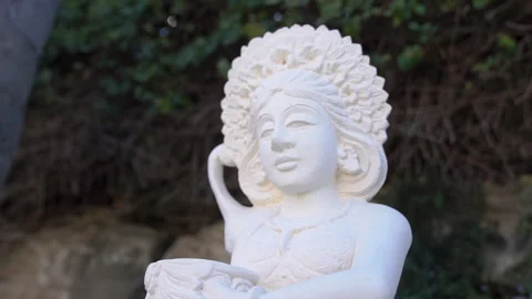 Small White Statue of Indian God Stock Footage 263187560