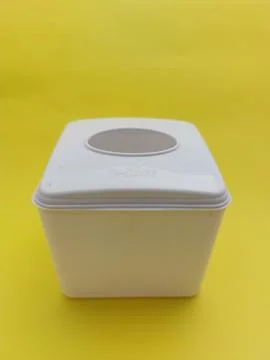 Small white tissue holder Stock Photos