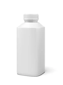 Small white yogurt bottle Иллюстрация