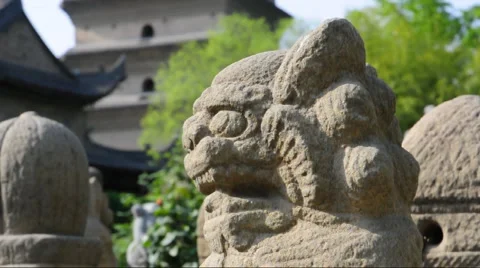 Small wild goose pagoda in xi'an china Stock Footage 908024