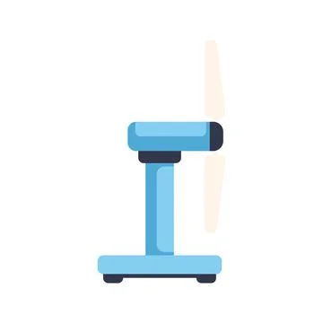 Small wind turbine generating clean energy using wind power Stock Illustration