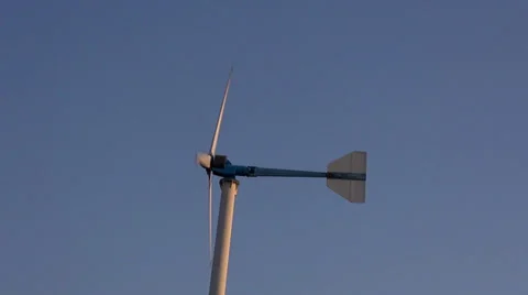 A small wind turbine - KP8 Stock Footage 36489846