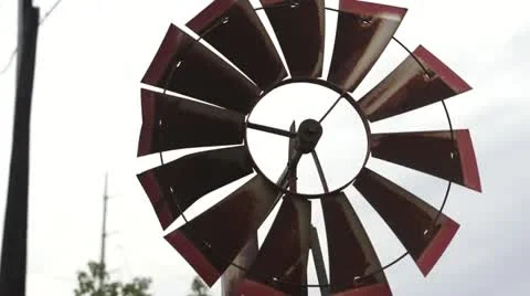 Small Windmill Video stock 20496324