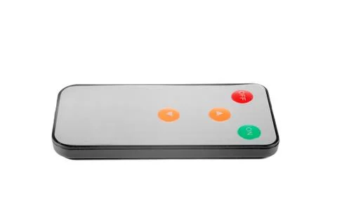 Small wireless remote control on white background Stock Photos