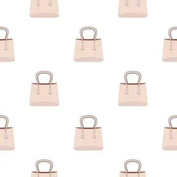 Small woman bag pattern seamless Stock Illustration