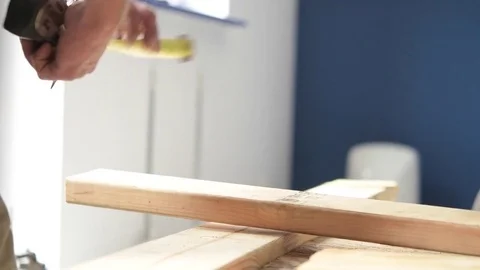 Small Wood Construction Theme. Stock Footage