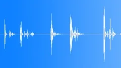 Small wooden piece falls on concrete Sound Effect