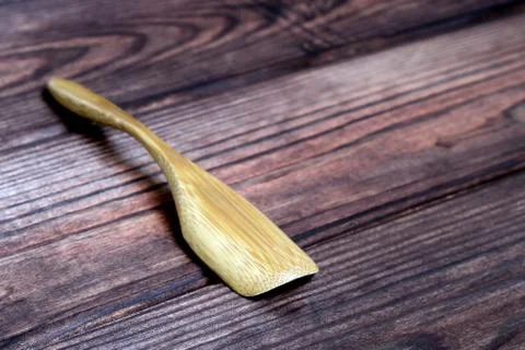 Small wooden spoon Stock Photos
