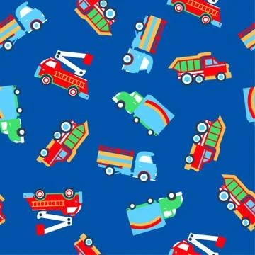 Small work trucks. Stock Illustration