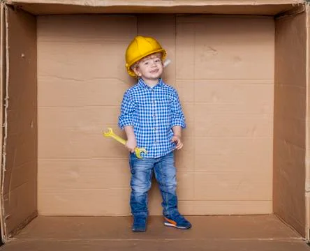 Small worker in the office Stock Photos