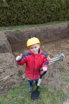 Small worker Foto stock