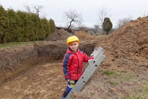 Small worker Foto stock