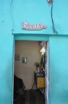 Small workshop in Cuba Foto stock