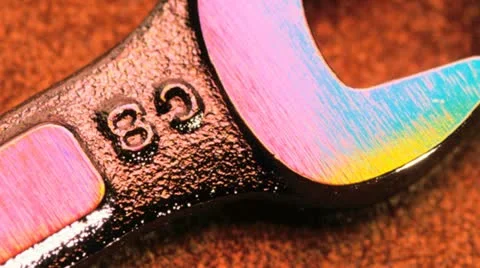 Small wrench, large nut Stock Footage 21319618