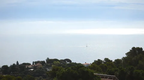 Small Yacht Stock Footage 45830652