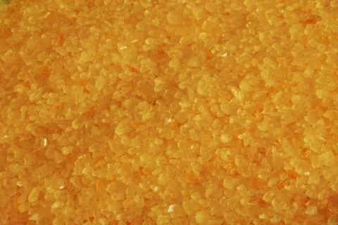 Small yellow bath salt Stock Photos