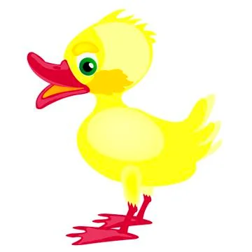 Small yellow chicken Stock Illustration