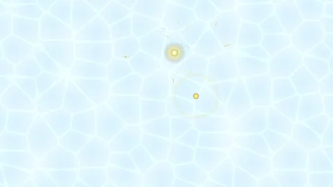 Small Yellow Dot on Light Blue Background. Stock-Footage 329929218