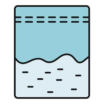 Small zip lock bag with powder icon Stockillustratie