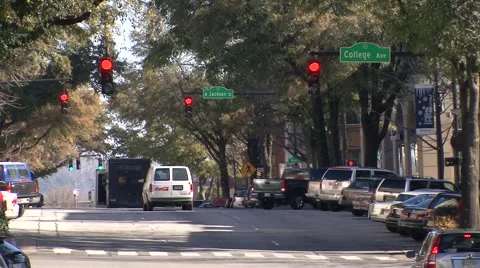 SmallCityTraffic Stock Footage 1044373