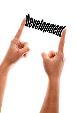 Smaller development concept 스톡 사진