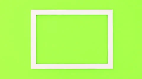 Smaller frames appear in big frame on green theme. Stop motion Stock Footage 138181568