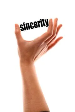 Smaller sincerity concept Stock Photos